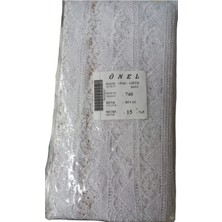 Zaya Home Dantel Polyester Güpür Bant Beyaz 15 Metre En 5 cm ON-740-B