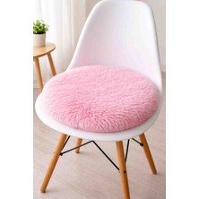 Beta Tasarım 2 Adet Yuvarlak Peluş Sandalye Minderi 40 cm
