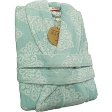 Özdilek (Xl Beden) Mabel Kadife Tek Bornoz Mint