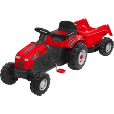 Feyza Design Çocuklar Için Renkli Römorklu Pedallı Traktör, Eğlence ve Öğrenme Arkadaşı