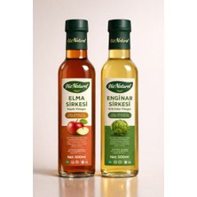 His Naturel Organik Yıllanmış Elma ve Enginar Sirkesi Doğal Fermantasyon 2'li Set 500 Ml.