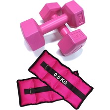 PremiumPort El ve Ayak Bilek Ağırlık Seti, 2x1 kg ve 2x0.5 Kg, Renkli ve Kullanışlı