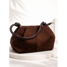 Elaa Aksesuar Süet Kadın Omuz Çantası