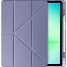 TekNetStore Samsung Galaxy Tab A11 Plus Kılıf Uyumlu Standlı Kalem Bölmeli Akıllı Trifolding Kapak SM-X230