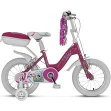 Feyza Design Kız Çocuk Bisikleti, 16 Jant, Pembe, Eğlenceli ve Güvenli Tasarım