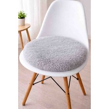 Beta Tasarım 2 Adet Yuvarlak Peluş Sandalye Minderi 40 cm