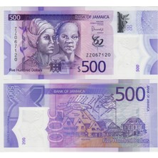 Banknoting Jamaika 500 Dolar 2022 Replacement Polymer Çil.