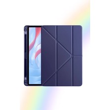 Fuchsia Galaxy Tab A11 8.7 İnç ile Uyumlu Kalem Bölmeli Akıllı Trifolding Tablet Kılıfı