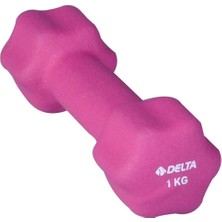 PremiumPort 1 kg Fuşya Dambıl, Neopren Kaplı, Dayanıklı ve Şık Spor Aksesuarı