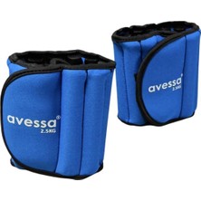 PremiumPort Ayarlanabilir Ayak Bilek Ağırlığı 2x2,5kg, Spor ve Egzersiz Için Mükemmel