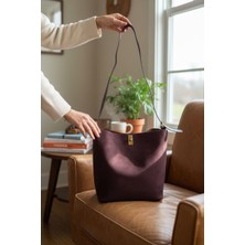 love Süet Acı Kahverengi Şık Çanta