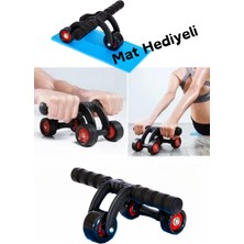 PremiumPort Diz Pedi Hediyeli Çok Yönlü Karın ve Kol Egzersiz Tekerleği
