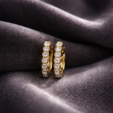 Kadın Xuping Elmas Kesim Taşlı Küpe