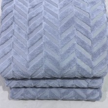 Kumaşçıtr Kaymaz Tabanlı Well Soft Koltuk & Çekyat Örtüsü 170×215 cm – Zigzag Desen Gri Renk