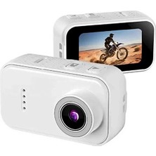 Magicool F2 2k 1080P Parmak Kamera 130° Geniş Açı IPS Ekranlı 25G Mini Taşınabilir Cep Kamerası Beyaz