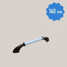 Eymen Çizgili Aslan Ayak Bakır Beyaz 160 mm Metal Dolap Çekmece Kulpları