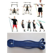 PremiumPort Hafif Latex Güç Bandı 13 mm Mavi Direnç Lastiği, 3-5 kg Güç Aralığı