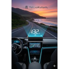 teknokutum Hud Ekran Araba Projektör Hız Göstergesi Kadran