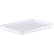 Tria Gravity Serisi Dikdörtgen Servis Tabağı 6 Adet 26X18 cm-Beyaz-TR2325W