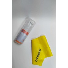 PremiumPort Lateks Pilates Direnç Lastiği, Pvc Tüplü, Sarı, Hafif ve Esnek Egzersiz Aleti