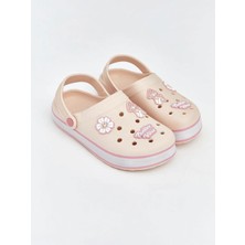 LC Waikiki Pembe Çiçek Baskılı Kız Çocuk Plaj Sandaleti  (S6)