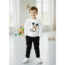 Liliboom Kids Mickey Mouse Baskılı Bebek Alt Üst Takımı