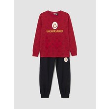 LC Waikiki Kırmızı Galatasaray Baskılı Erkek Çocuk Pijama Takım  (S6)