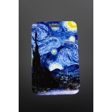 Stormistoretr Baskılı Yıldızlı Geceler Van Gogh Dikey Kart Koruyucu Personel Kartlık