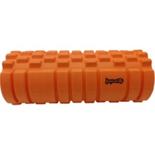 PremiumPort Turuncu Kısa Tırtıklı Foam Roller 33 cm – Masaj ve Kas Gevşetici