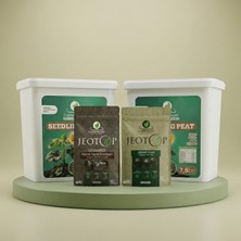 Carbonado Seedling Peat 7.5 L (2 Adet) + Jeotop Leonardit ve Organik Gübre Paketi