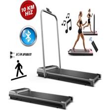 PremiumPort Eğim Aparatlı 2hp Katlanır Koşu Bandı, 7 Katmanlı Elektrikli, Ev ve Ofis Için