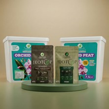 Carbonado Orchid Peat 7.5 L (2 Adet) + Jeotop Leonardit ve Organik Gübre Paketi