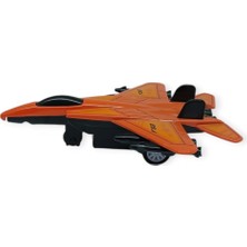 Çek Bırak Metal Mini Savaş Uçağı 10 cm - Kırmızı (Lisinya)