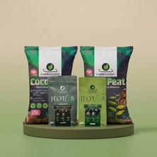 Carbonado Coco Peat 10 L (2 Adet) + Jeotab Leonardit ve Organik Gübre Yetiştirme Paketi