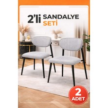 Avenza Living Polo 2’li Metal Ayaklı Modern Mutfak Sandalye