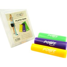 PremiumPort 3’lü Pilates Bandı Seti, 150CM, Hafif ve Orta Dirençli, Egzersiz Aleti