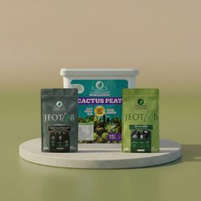 Carbonado Cactus Peat 15 L (1 Adet) + Jeotab Leonardit ve Organik Gübre Paketi