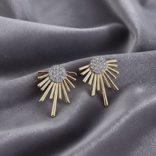 Çelik Kadın 14 K Güneş Küpe