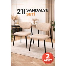 Avenza Living Polo 2’li Metal Ayaklı Modern Mutfak Sandalye