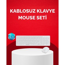Tam Boy Kablosuz Klavye Mouse Seti - Gelişmiş Bağlantı ve Sessiz Performans