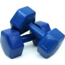 PremiumPort 5kg Plastik Köşeli Dambıl, 2 Parça, Dayanıklı ve Pratik Kullanım