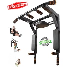 PremiumPort Çok Fonksiyonlu 3'ü Birlikte Duvara Monte Barfiks ve Dips Eğitimi Aleti