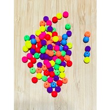öztürk Neon Renkli Pastel Boncuk 25GR. 8mm.