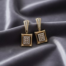 Xuping Kadın Xupıng  Vıp Kare Taşlı Küpe