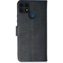 Pazarcan Realme C25 Kılıf Trend S Plus Kapaklı Kılıf - Lacivert