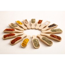 Durina Living 12 Li Kayın Ağacı Ahşap Kürek Şeklinde Baharat Kaşığı – Doğal Servis Kaşığı