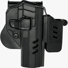 Black Grips Beretta F92 Uyumlu Tek Şarjörlü Taktik Polimer Kılıf