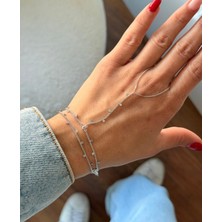 Busradan Design Gümüş Renk Pul Detay Ithal Vıp Şahmeran