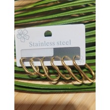 Monalisa Home  Çoklu Lüks Figürlü Gösterişli 6 Lı  Kararmaz  Çelik Küpe