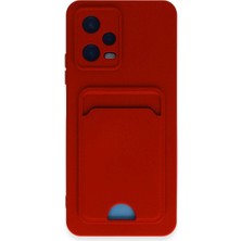 LTG Nova Redmi Note 12 4g Kılıf Kelvin Kartvizitli Silikon - Kırmızı